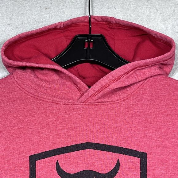 Under Armour Pullover Hoodie Boy Youth L Red Project Rock Blood Sweat Respect - Picture 2 of 13